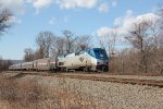 Amtrak 117 takes train 42 toward Harrisburg